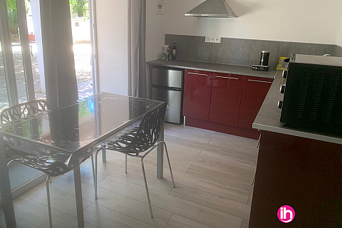 Location pour salarié en déplacement de meublé : CRUAS 15 min/TRICASTIN 25 min-Studio 1pers, au calme terrasse & parking au TEIL