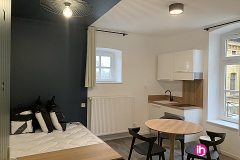 Location pour salarié en déplacement de meublé : THIONVILLE CATTENOM Appartement N° 17 neuf face gare 1 - 2 PERS  (- 15 m2)