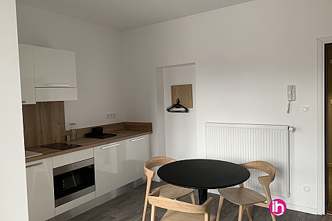 Location pour salarié en déplacement de meublé : THIONVILLE CATTENOM Appartement N° 28 neuf face gare 1 - 2 PERS  (+ 19 m2)