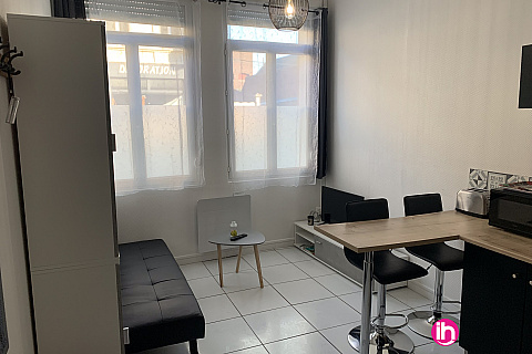 Location pour salarié en déplacement de meublé : ALBERT/ studio avec mezzanine /MEAULTE