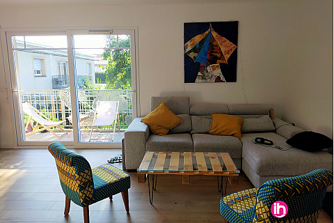 Location de meublé : BORDEAUX, chambre avec salle d'eau privative ,BRUGES 