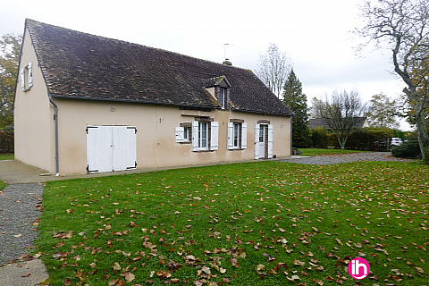 Location pour salarié en déplacement de meublé : P 213 - LA LOUPE : Maison - GITE DES LILAS - 3 chbre - Les Menus