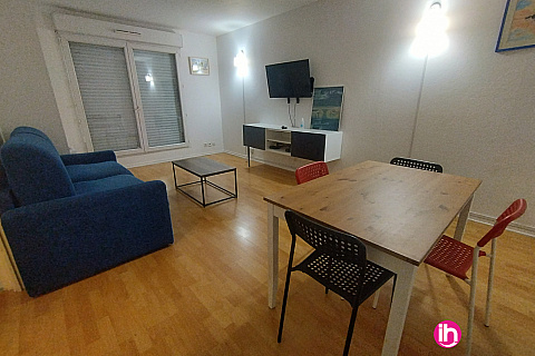 Location pour salarié en déplacement de meublé : PARIS grand F2 pour 4 personnes pantin