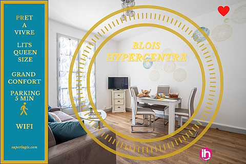 Location de meublé : BLOIS : L'Alysse - appartement 2 personnes - 2 chambres, Blois