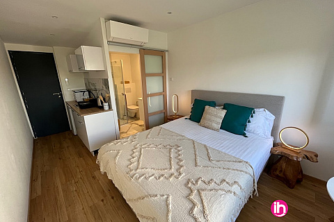 Location de meublé : MIOS, studio avec balcon ,GUJAN MESTRAS