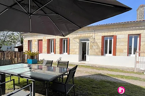 Location de meublé : PAUILLAC ,maison 2 ch, CUSSAC FORT MEDOC