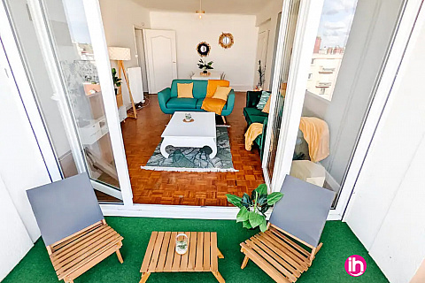 Location de meublé : PAU ,appartement mirabelle 2 chs ,CENTRE