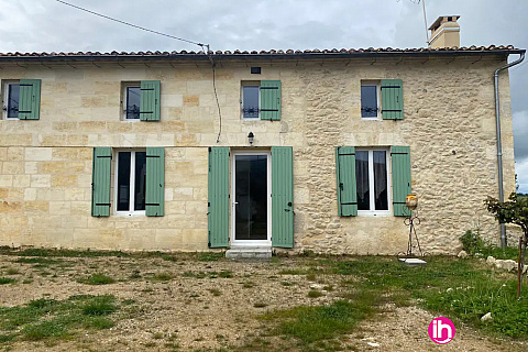 Location de meublé : CREON ,maison 3 CHS,LA SAUVE