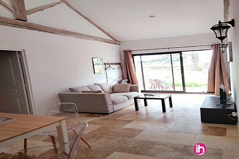 Location de meublé : MARCOULE/TRICASTIN-appartement 2 pers - 1 chambre, terrasse & jardin-BAGNOL SUR CEZE