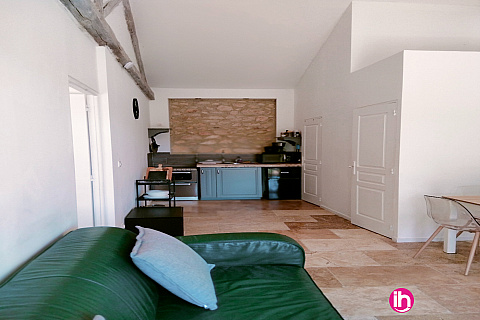 Location de meublé : MARCOULE/TRICASTIN : appartement 2 pers - 1 chambre, terrasse,jardin & piscine-BAGNOL SUR CEZE