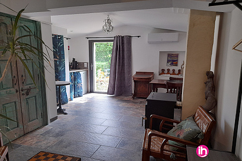 Location de meublé : CRUAS : appartement 1 chbre 2 pers,jardin & parking - Montélimar