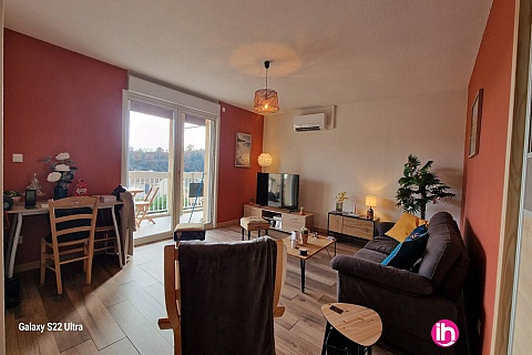 Location de meublé : CRUAS / TI : appartement 2 pers, 2 chbres, clim, balcon et parking - Montélimar