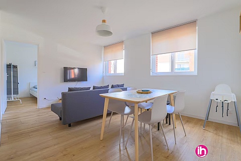 Location pour salarié en déplacement de meublé : ARRAS - Apt 2 chambres - Appartement Familiale Arrière Gare