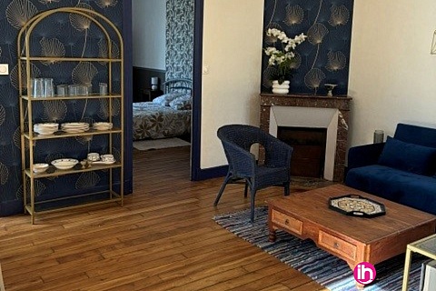 Location pour salarié en déplacement de meublé : Appartement rénové T3 -  7 min CNPE de Belleville