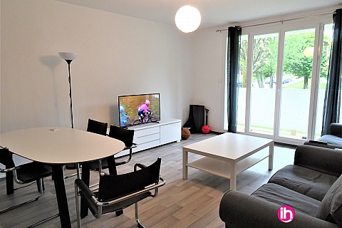 Location de meublé : LIMOGES Appartement contemporain 4 chambres  lits doubles